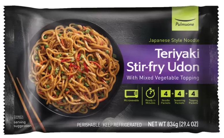 Pulmuone Teriyaki Stir Fry Udon Noodles, 4 Pack (834g)